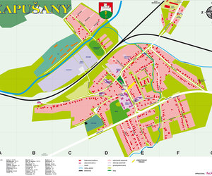 Mapa obce Kapušany