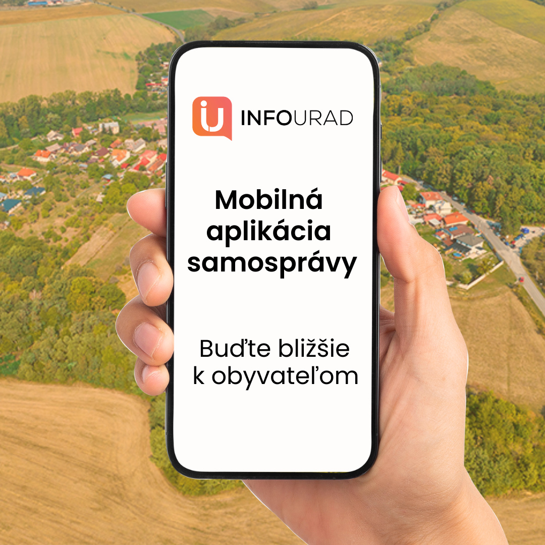 Fotka - Výzva na stiahnutie novej aplikácie obce Infourad