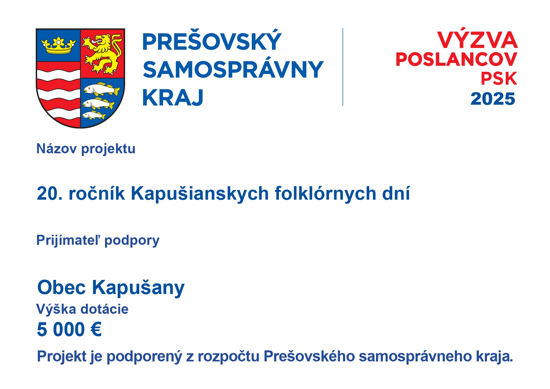 Fotka - Výzva poslancov PSK - KFD 2025