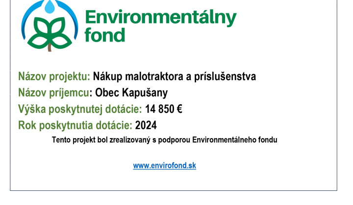 Fotka - Nákup malotraktora a príslušenstva
