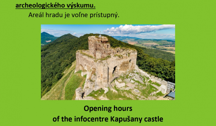 Fotka - Prevádzková doba NKP hrad Kapušany