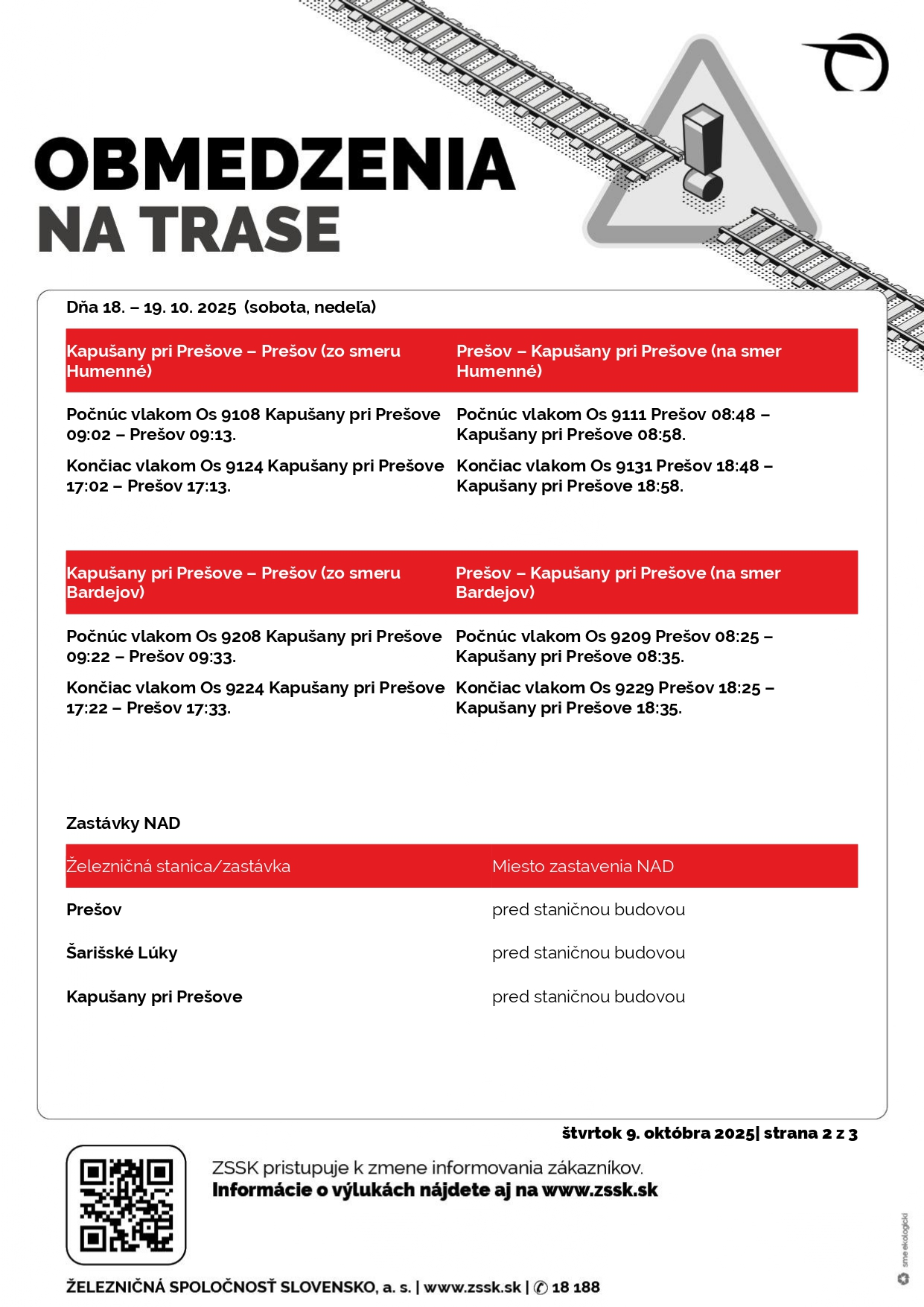 Fotka - Výluka Prešov-Kapušany pri Prešove_14.10.25-19.10.25