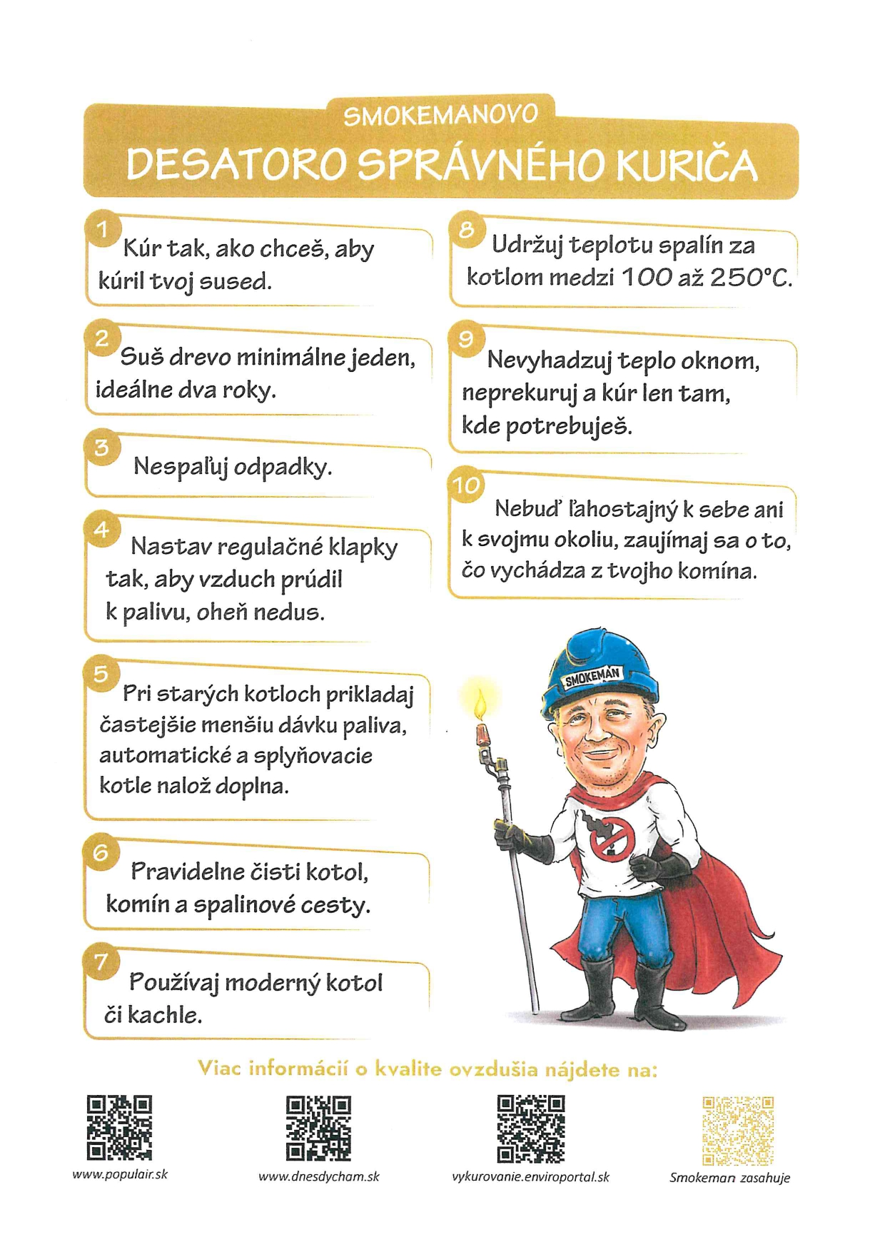 Fotka - Vykurovacia sezóna info leták