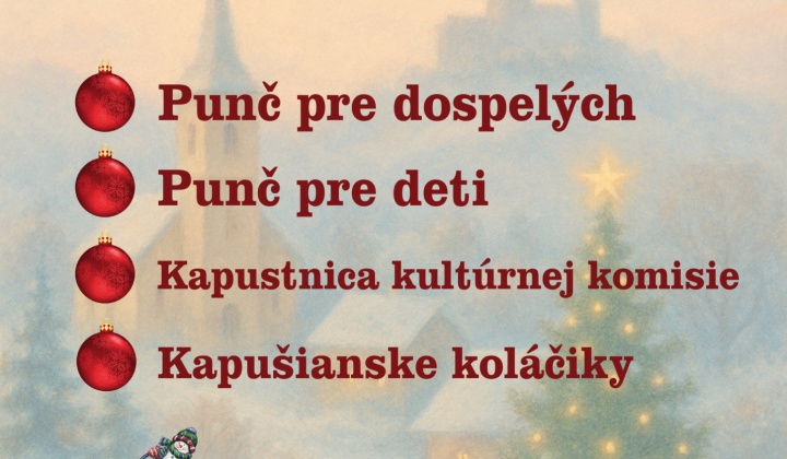 Fotka - Pozvánka na Starostovský punč 21. 12. 2025