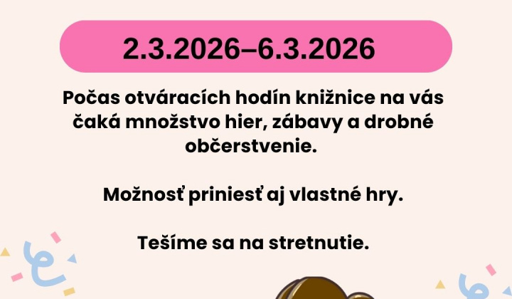 Fotka - Jarné hry v knižnici