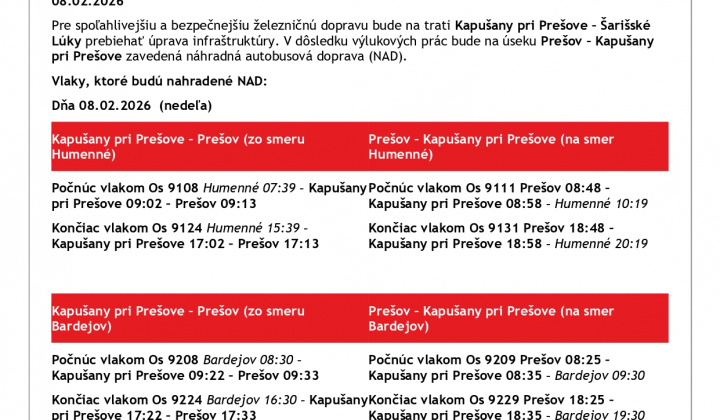Fotka - Výluka Prešov Kapušany 8.1.2026