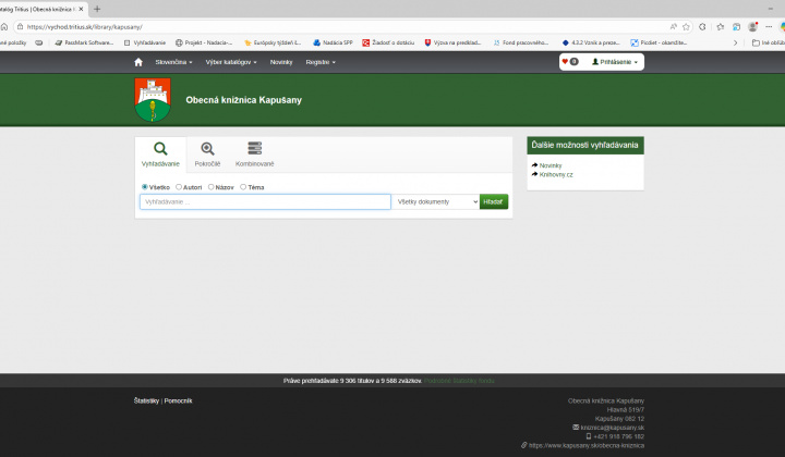 Fotka - Nový knižničný systém