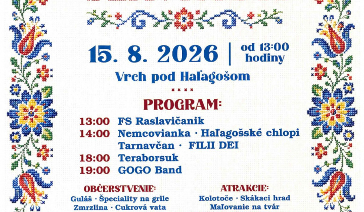 Fotka - Pozvánka Haľagošské slávnosti