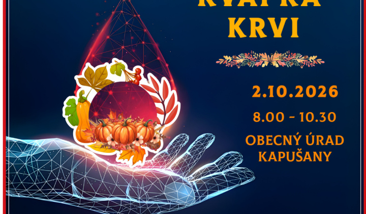 Fotka - Jesenná kvapka krvi 2. 10. 2026