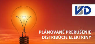Fotka - Oznámenie VSD, a.s. o prerušení distribúcie elektriny 9. 10. 2026 od 8.00 do 16.30