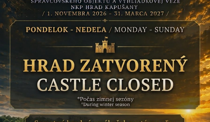 Fotka - Otváracie hodiny NKP hrad Kapušany